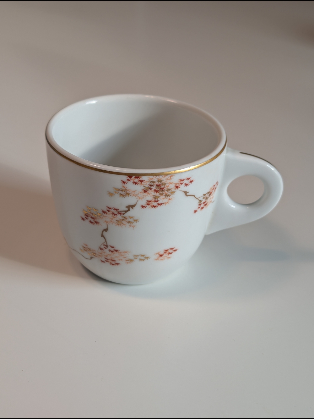 Vintage Fukagawa Arita Japan Porcelain Cup - Pattern No. 905 Maple Leaves